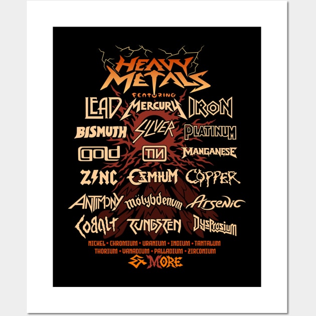 Heavy Metals Parody Wall Art by feradianty